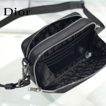 DIOR聯名AJ 新款原版牛皮荔枝紋斜挎包相機包