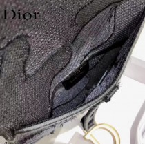 DIOR 新款原版皮 老花字母馬鞍腰包