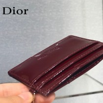 0126-04  Dior LADY DIOR 平蓋卡夾革藤格紋漆皮 原版皮