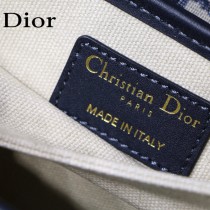 Dior迪奧原版皮老花布系列 經典郵差包