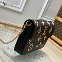 LV新款 M69977-02  Pochette Félicie 鏈條包三件套信封包