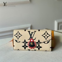 LV M69517  皇冠拉牌花邊翻蓋長夾