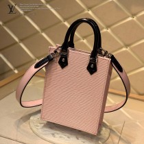 LV M69575-02 黑色水波紋原版皮 PETIT SAC PLAT 手袋