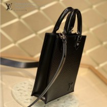 LV M69575-01 黑色水波紋原版皮 PETIT SAC PLAT 手袋