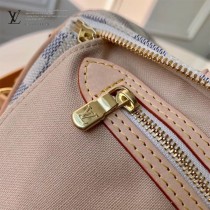 LV 41373  中號白格原版皮新款Speedy枕頭包