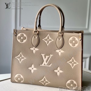 LV  M45494-01 原版皮ONTHEGO 中號手袋購物袋