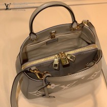 LV  原版皮 M41048-003 絲印中號 Montaigne 手袋蒙田包