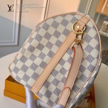 LV 41372 大號白格原版皮新款Speedy枕頭包