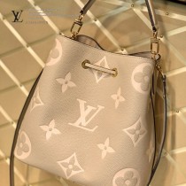 LV  M45256-01 原版皮絲印 CRAFTY系列水桶包