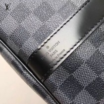 41413 41416 41418黑色棋盤格原版皮 KEEPALL 55 旅行袋