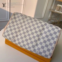 LV 41373  中號白格原版皮新款Speedy枕頭包