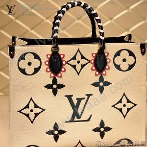 LV M45372-01  原版皮新款  OnTheGo 大號手袋購物袋