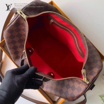 LV 41366 大號棋盘格原版皮新款Speedy枕頭包