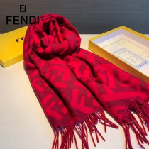 Fendi老花FF字母款圍巾