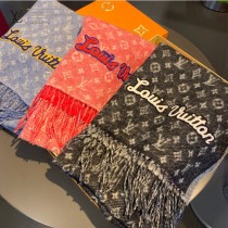 LV官方正品中性款山羊絨圍巾