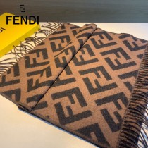 Fendi老花FF字母款圍巾