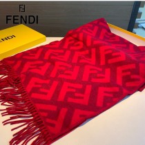 Fendi老花FF字母款圍巾