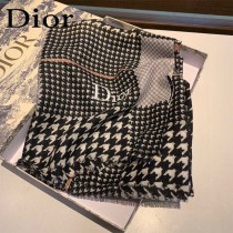 Dior迪奧最新專櫃主打款千鳥格羊絨長巾