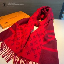 LV最新黑灰雙色設計羊絨披肩
