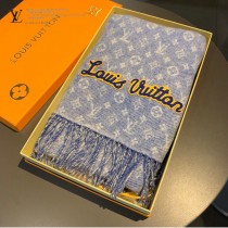 LV官方正品中性款山羊絨圍巾