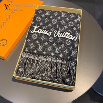 LV官方正品中性款山羊絨圍巾
