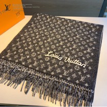 LV官方正品中性款山羊絨圍巾