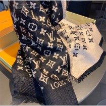 LV熱銷老花絲毛長巾