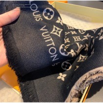 LV熱銷老花絲毛長巾