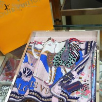 LV新款絲絨城市動物限量版方巾