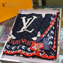 LV摩登圖案羊絨方巾Crafty Bi Color 披肩