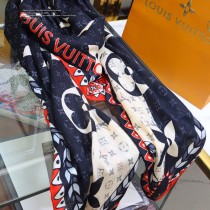 LV摩登圖案羊絨方巾Crafty Bi Color 披肩