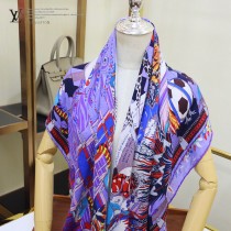 LV新款絲絨城市動物限量版方巾