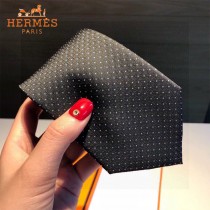 HERMES 男士新款領帶系列圓點領帶 100%頂級斜紋真絲手工定制 配包裝
