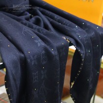 LV新款彩鉆多色Monogram花紋提花羊絨方巾