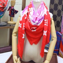 LV 原單絲羊絨Escale Monogram 披肩