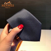 HERMES 男士新款領帶系列圓點領帶 100%頂級斜紋真絲手工定制 配包裝