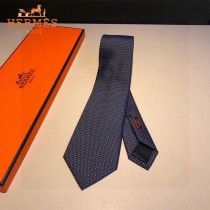 HERMES 男士新款領帶系列圓點領帶 100%頂級斜紋真絲手工定制 配包裝