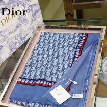 Dior專櫃同步上新D絲帶飾邊長巾