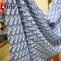 Dior專櫃同步上新D絲帶飾邊長巾