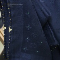 LV新款彩鉆多色Monogram花紋提花羊絨方巾