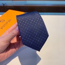 LV 小Logo提花專櫃同步男士領帶