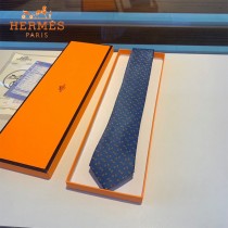 HERMES手工縫制重磅真絲領帶 100%桑蠶絲  配包裝