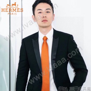 HERMES男士新款領帶系列原單真絲H提花領帶