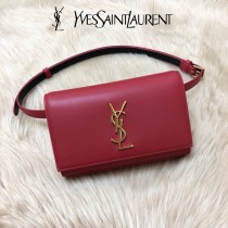 YSL  634895-01  原版皮聖羅蘭KATE真皮腰包