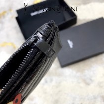 YSL 504922-03  原版皮聖羅蘭MONOGRAM魚子醬手拿包原版小牛皮