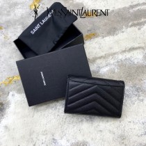 414404-02  YSL  原版皮聖羅蘭MONOGRAM短款錢包