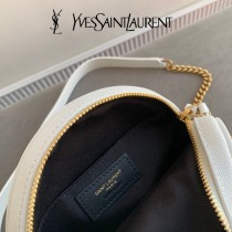 YSL  610436-03  原版皮聖羅蘭 新款可愛的圓形迷妳肩背斜挎包