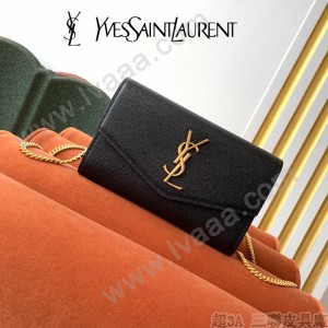 YSL 607788-02  原版皮聖羅蘭UOTOWN魚子醬迷妳信封包