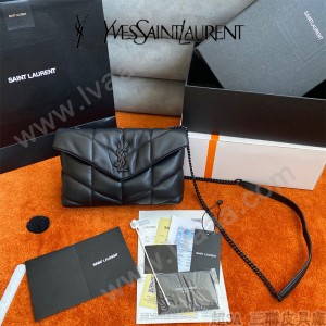 YSL 620333-03  原版皮聖羅蘭 LOULOUPUFFE迷妳號絎縫小羊皮包