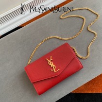 YSL 607788-01  原版皮聖羅蘭UOTOWN魚子醬迷妳信封包